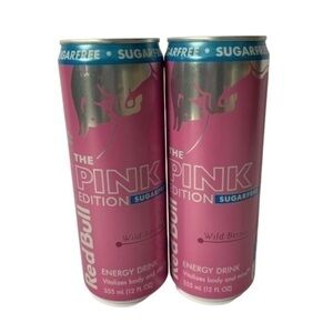 Red Bull Pink Edition Energy Drink TWO 12oz Cans